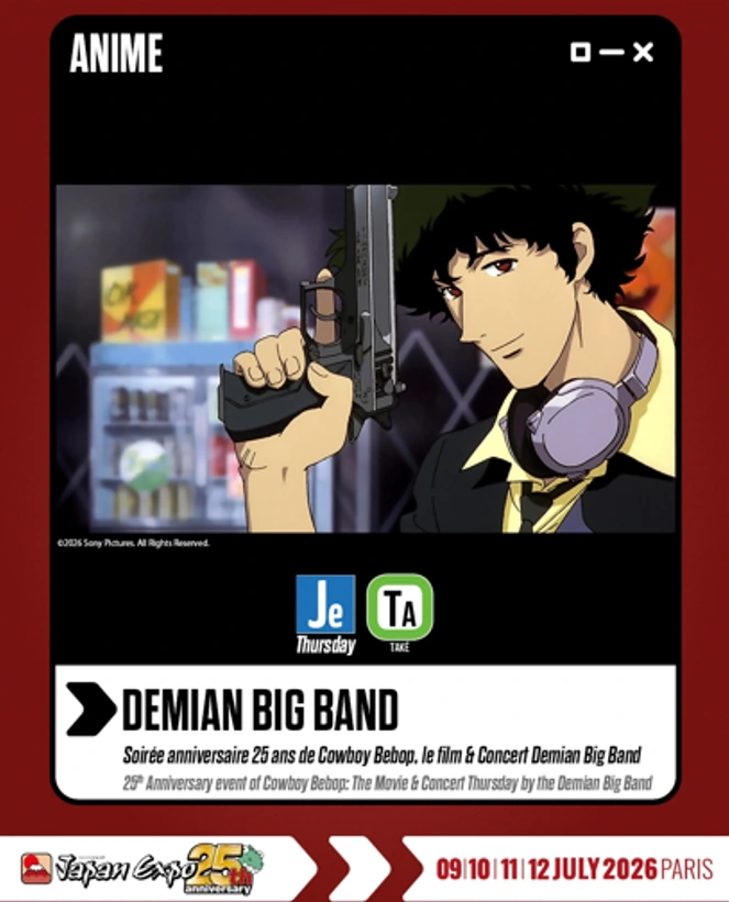 Visuel Japan Expo 2026 — Cowboy Bebop — Demian Big Band
